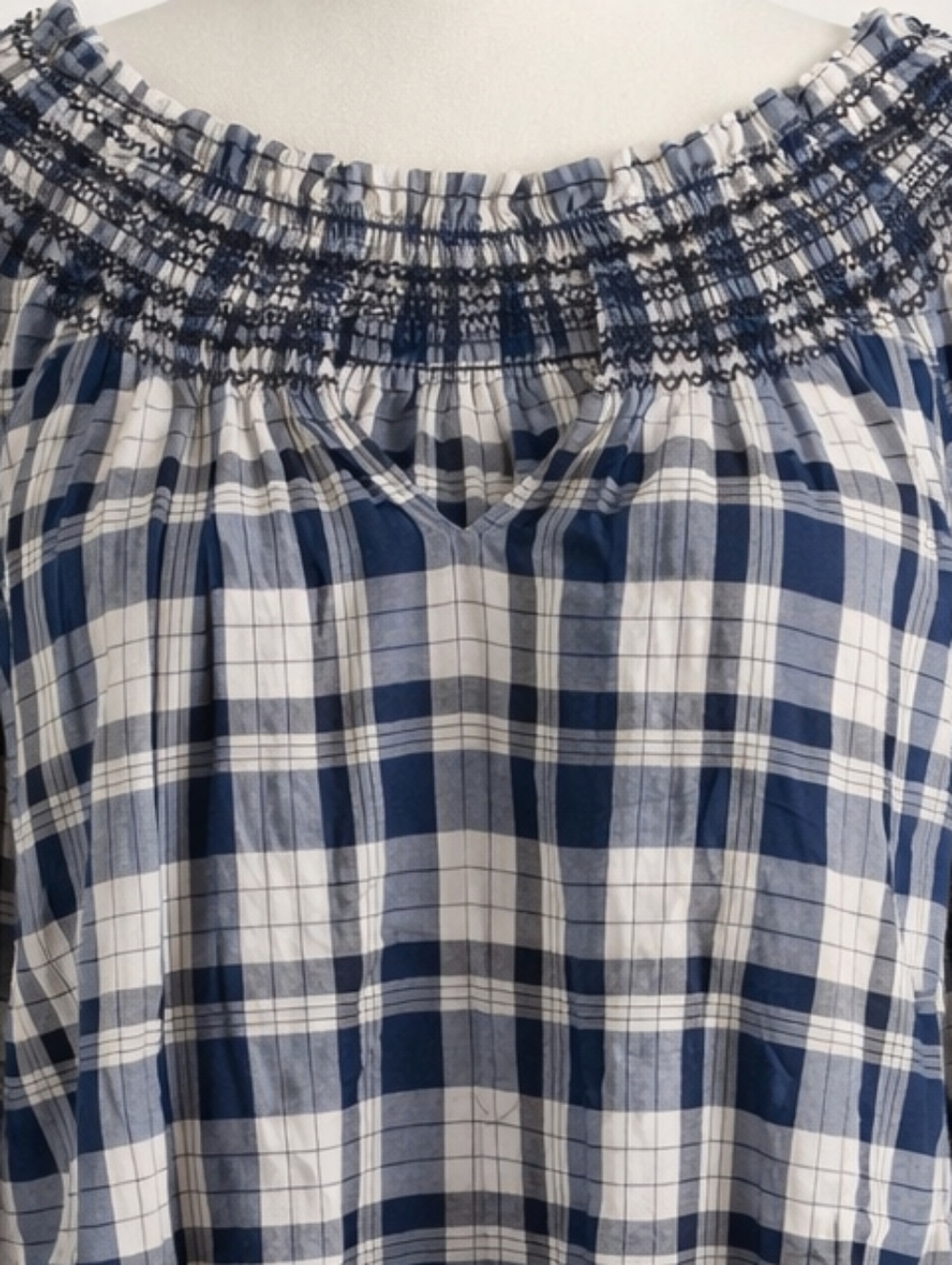 Talbots Ruffle Neck Blouse | Size 2X | Classic Feminine Style - Picture 2 of 3